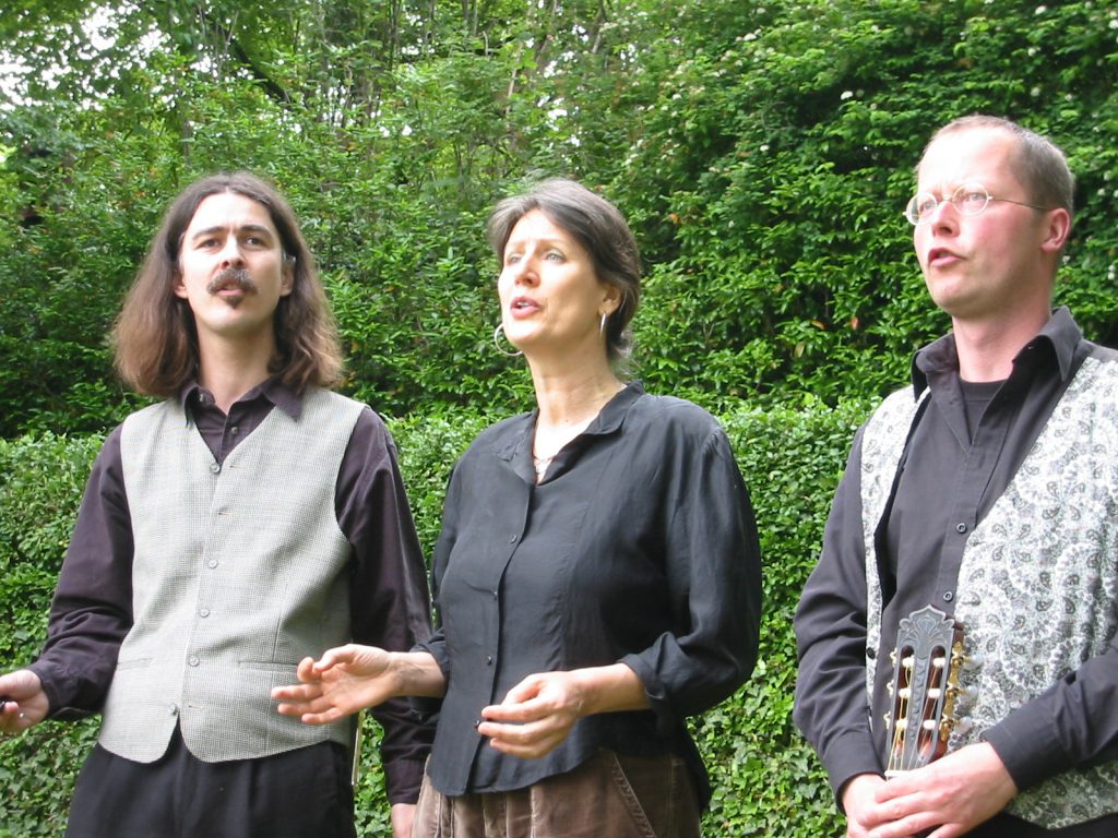 Sommerfest des Göschenhauses in Grimma 2005 mit Ilona Schlott und Thomas Prokein
