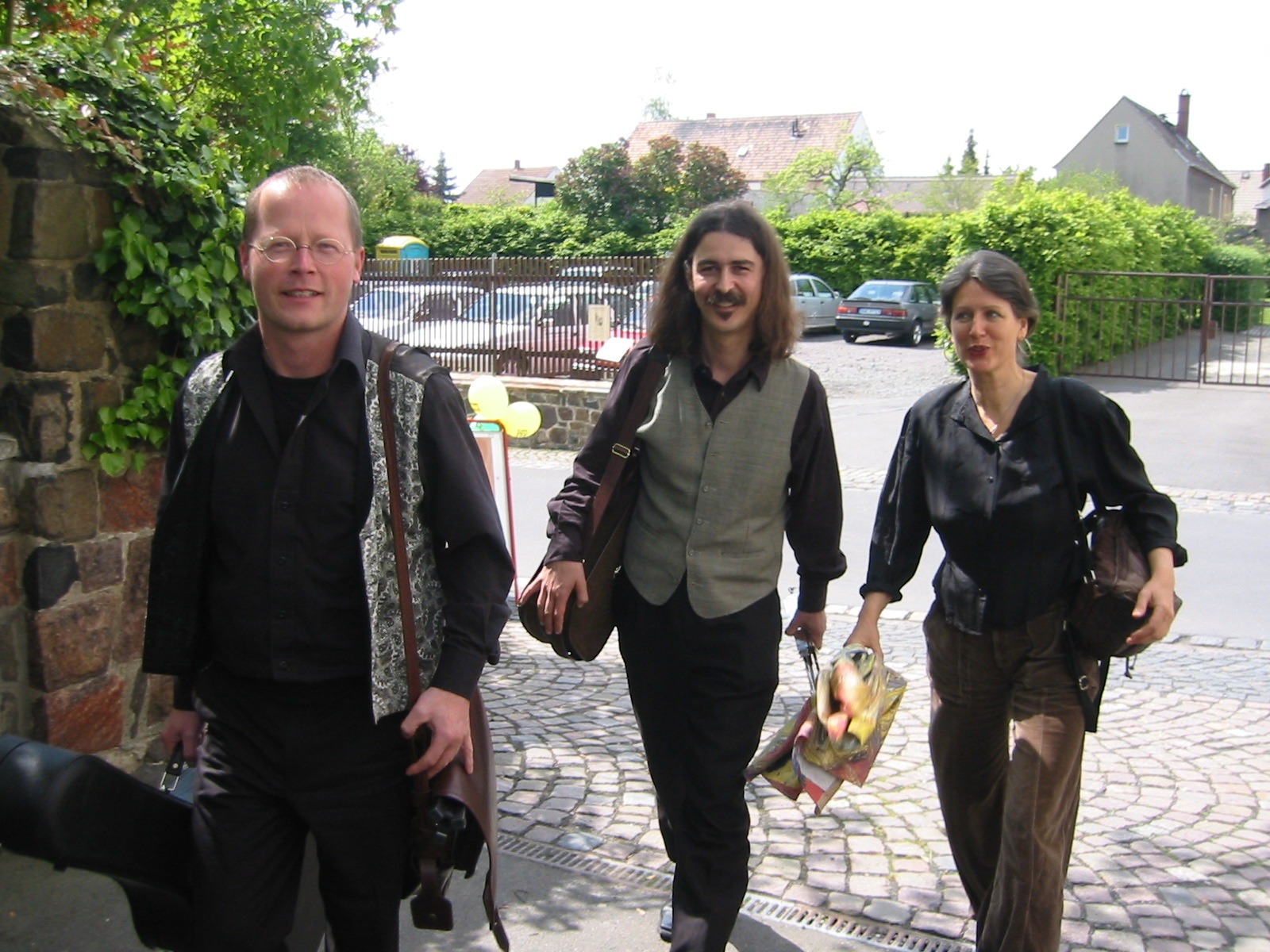 Sommerfest des Göschenhauses in Grimma 2005 mit Ilona Schlott und Thomas Prokein